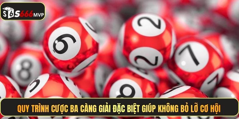 Quy trình cược ba càng giải đặc biệt giúp không bỏ lỡ cơ hội